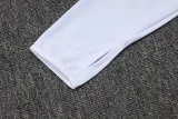 25-26 Man Utd White Half Pull Tracksuit (半拉链)