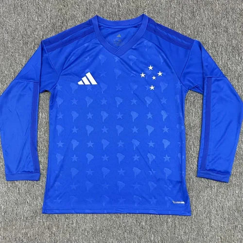 26-27 Cruzeiro Home Long Sleeve Soccer Jersey (长袖)