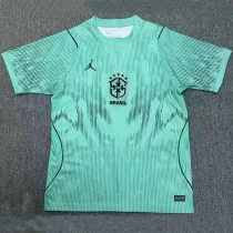 26-27 Brazil Blue Goalkeeper Fans Soccer Jersey