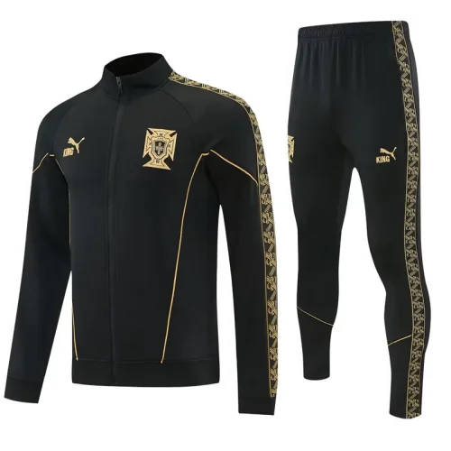 26-27 Portugal Black Jacket Tracksuit