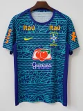 2024 Brazil Blue Retro Training shirts