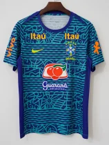 2024 Brazil Blue Retro Training shirts