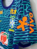 2024 Brazil Blue Retro Training shirts