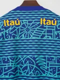 2024 Brazil Blue Retro Training shirts