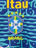2024 Brazil Blue Retro Training shirts
