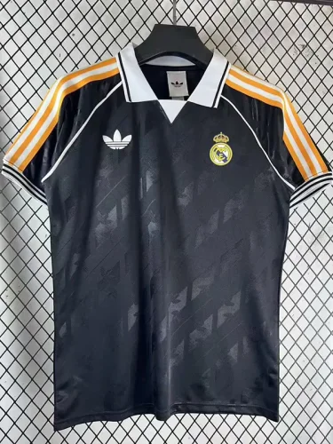 25-26 RMA Black Casual Edition Fans Training Shirts (有领)黑色