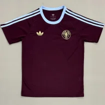 25-26 Aston Villa Brown Red Casual Edition Fans Training Shirts