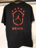 26-27 Brazil Black High Quality Casual T-Shirt