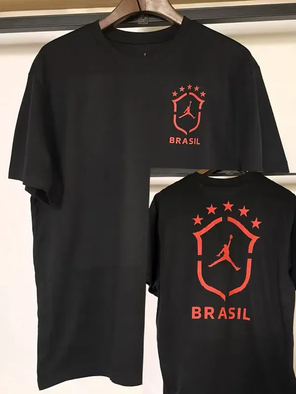 26-27 Brazil Black High Quality Casual T-Shirt