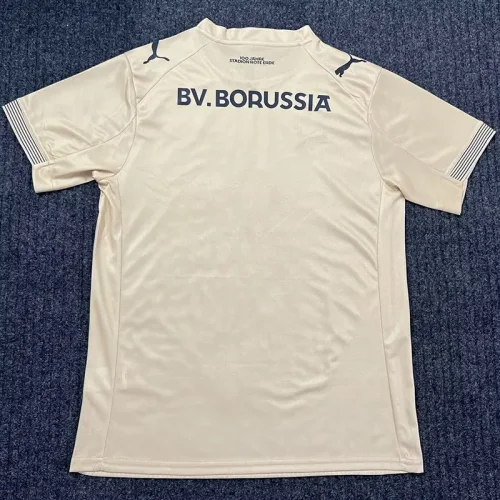 2025-26 Dortmund Beige Rote Erde 100th Anniversary Fans Soccer Jersey