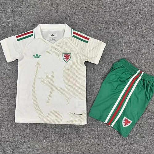 26-27 Wales Away Kids Soccer Jersey