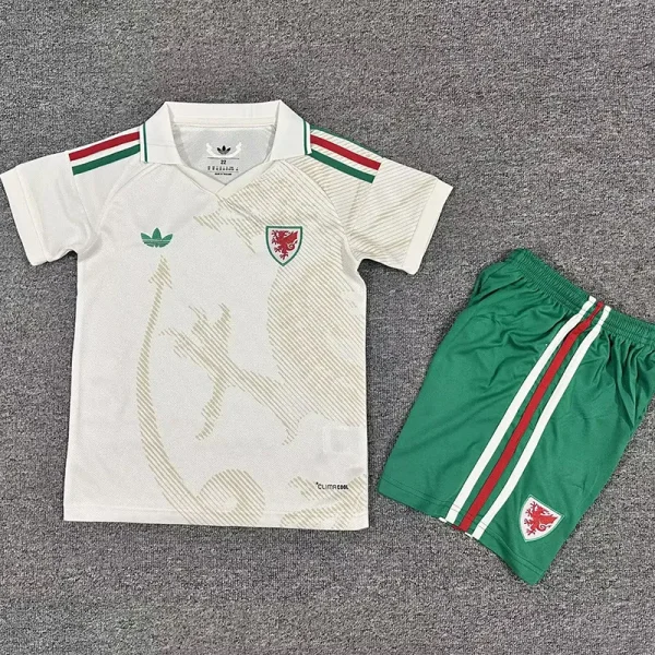 26-27 Wales Away Kids Soccer Jersey