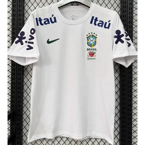 25-26 Brazil White Training shirts (广告版)