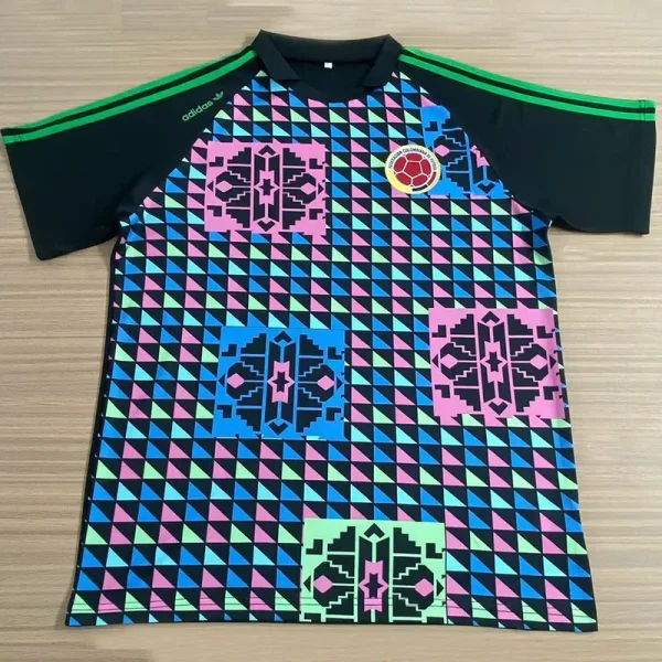1990 Colombia Goalkeeper Retro Soccer Jersey