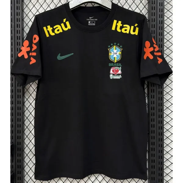 25-26 Brazil Black Polo Short Sleeve
