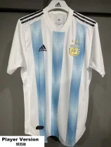 2018 Argentina Home Retro Player Version Soccer Jersey 球员版