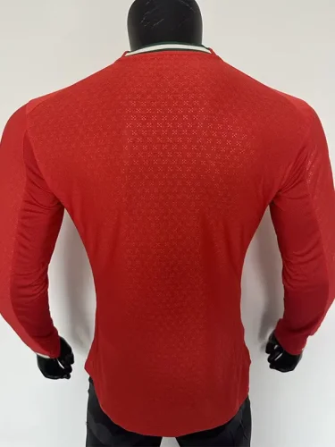 25-26 Portugal Home Long Sleeve Player Version Soccer Jersey(长袖球员)(PM)