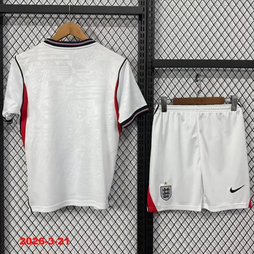 26-27 England Home Kids Soccer Jersey