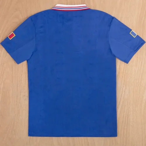 1996-1997 France Home Retro Soccer Jersey