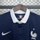 2014 France Home Long sleeve Retro Soccer Jersey (长袖)