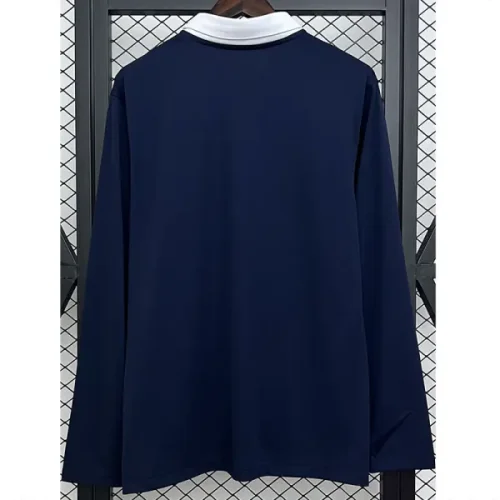 2014 France Home Long sleeve Retro Soccer Jersey (长袖)