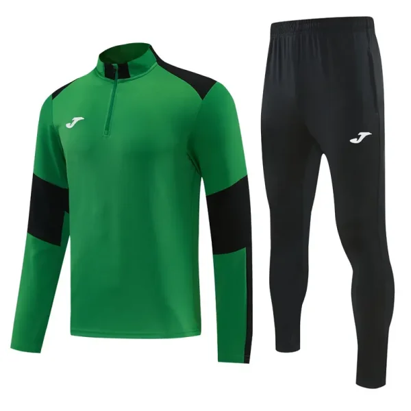 2026 JOM Green Half Pull Tracksuit #816(半拉链)