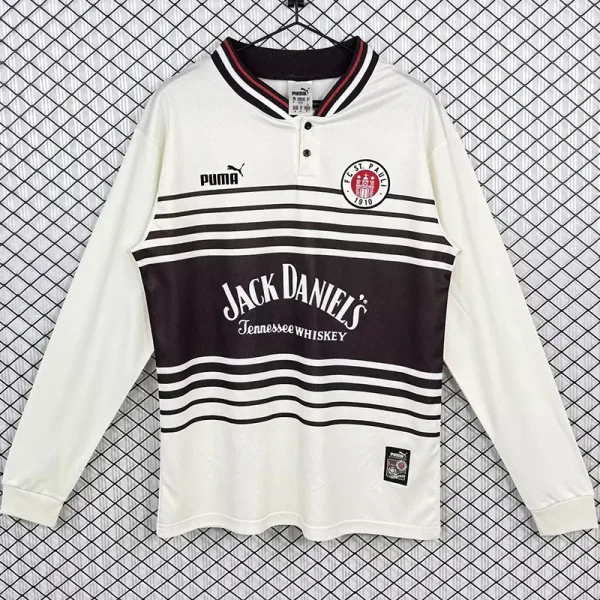 1997-1998 ST PAULI Home Long Sleeve Retro Soccer Jersey (长袖)
