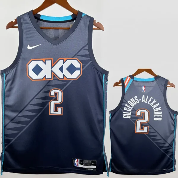25-26 OKC Thunder GILGEOUS-ALEXANDER #2 Gray City Edition Top Quality Hot Pressing NBA Jersey