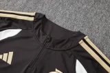 26-27 Flamengo Brown Half Pull Tracksuit #B26020(半拉链)