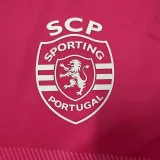 25-26 Sporting Lisbon Pink Fans Soccer Jersey