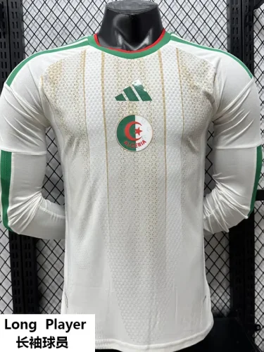 26-27 Algeria Home Long Sleeve Player Version Soccer Jersey (长袖球员)无星