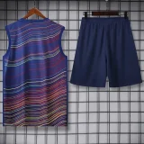 25-26 BAR Fancy blue Tank top and shorts suit