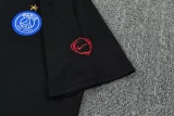 26-27 PSG Black Polo Tracksuit (圆领)