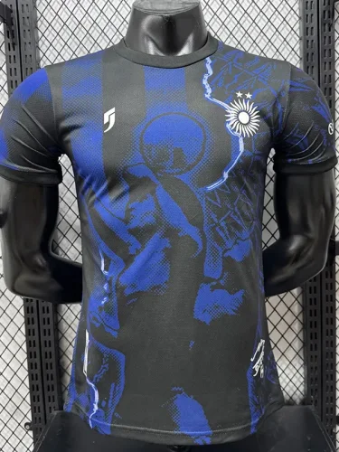26-27 Argentina Black Blue Player Version Training shirts (逗号标)