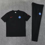 26-27 PSG Black Polo Tracksuit (圆领)