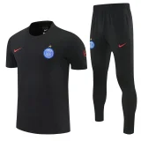 26-27 PSG Black Polo Tracksuit (圆领)