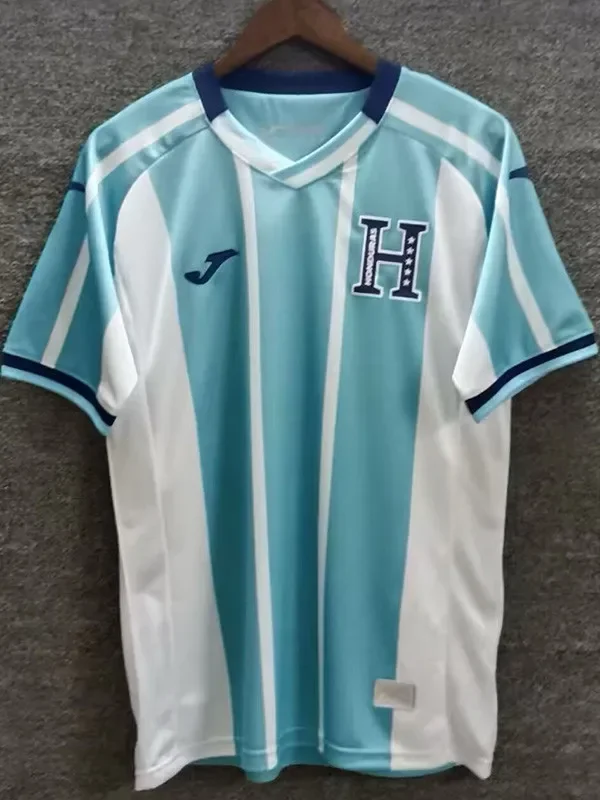 26-27 Honduras Blue White Fans Soccer Jersey