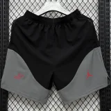 D338 PSG Black gray Casual Short Pants