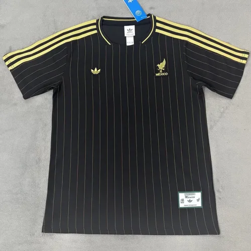 25-26 Mexico Black Casual Edition Fans Training shirts