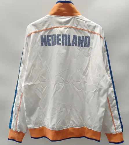 2010-2011 Netherlands White Retro Windbreaker