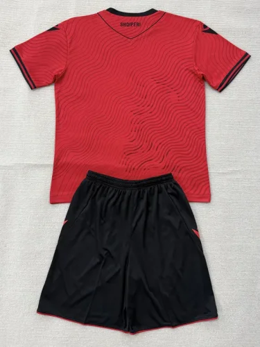 26-27 Albania Home Kids Soccer Jersey