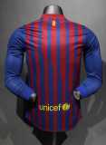 2011-2012 BAR Home Player Version 长袖球员 Long Sleeve Retro Soccer Jersey