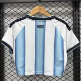 2026 World Cup Argentina Home Women Cheerleader Shirt (女啦啦短袖)