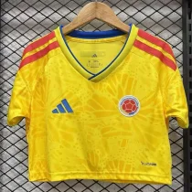 2026 World Cup Colombia Home Women Cheerleader Shirt (女啦啦短袖)