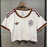 2026 World Cup Spain Away Women Cheerleader Shirt (女啦啦短袖)
