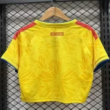 2026 World Cup Colombia Home Women Cheerleader Shirt (女啦啦短袖)