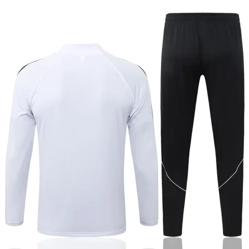 26-27 PSG White Half Pull Tracksuit #B26029(半拉链)