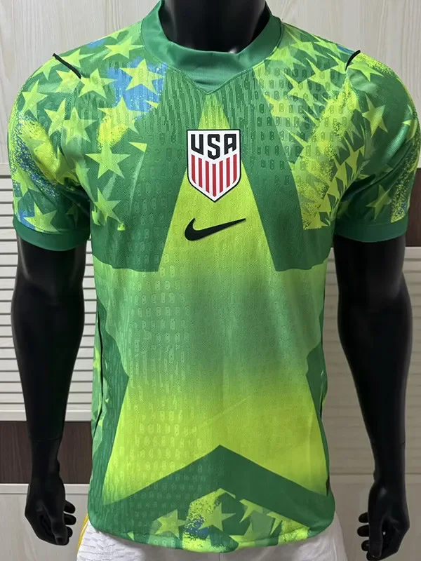 26-27 USA Green Goalkeeper Player Version Soccer Jersey