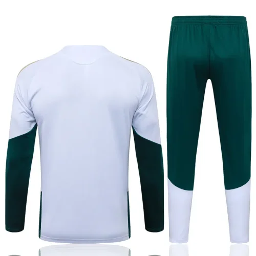 26-27 Italy White Kids Half Pull Tracksuit #E26015(童装)(半拉链)
