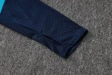 26-27 Spain Lake blue Kids Half Pull Tracksuit #E26023(童装)(半拉链)